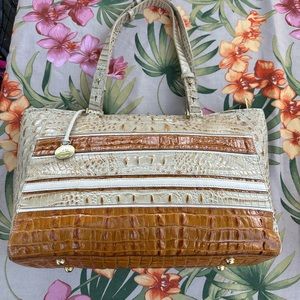 Brahmin Leather Handbag with matching wallet